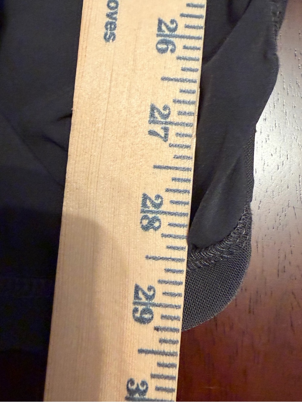 Black Drawstring Capris with Ruched Side Panels - Picture 5 of 6